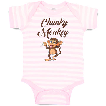 Baby Clothes Chunky Monkey Safari Funny Baby Bodysuits Boy & Girl Cotton