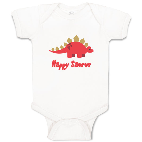 Baby Clothes Happysaurus Animals Dinosaurs Baby Bodysuits Boy & Girl Cotton