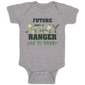 Baby Clothes Future Army Ranger like My Daddy Military Baby Bodysuits Cotton