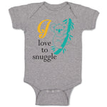 Baby Clothes I Love to Snuggle Koala Baby Bodysuits Boy & Girl Cotton