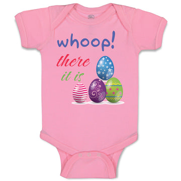 Baby Clothes Whoop! There It Is Egg Easter Baby Bodysuits Boy & Girl Cotton