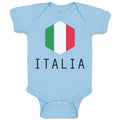 Baby Clothes Italian Italy Soccer Baby Bodysuits Boy & Girl Cotton