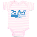 Baby Clothes Triathlon Skills Loading Please Wait Funny Humor Baby Bodysuits