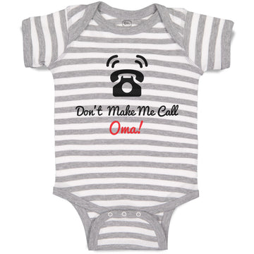 Baby Clothes Don'T Make Me Call Oma! Grandparents Baby Bodysuits Cotton