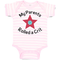 Baby Clothes My Parents Rolled A Crit Funny Humor Baby Bodysuits Cotton