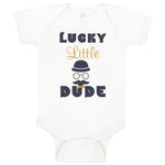 Baby Clothes Lucky Little Dude St Patrick's Irish Clover Baby Bodysuits Cotton