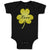 Baby Clothes Love Gold Shamrock St Patrick's Funny Humor Baby Bodysuits Cotton