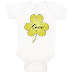 Baby Clothes Love Gold Shamrock St Patrick's Funny Humor Baby Bodysuits Cotton