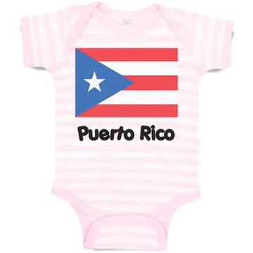 Baby Clothes Puerto Rico Flag Baby Bodysuits Boy & Girl Newborn Clothes Cotton