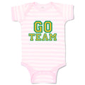 Baby Clothes Go Team Green Inspiration & Motivation Sports Baby Bodysuits Cotton