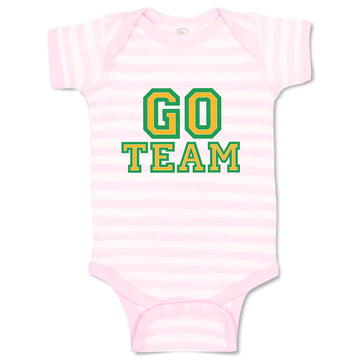 Baby Clothes Go Team Green Inspiration & Motivation Sports Baby Bodysuits Cotton