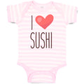 Baby Clothes I Love Sushi Baby Bodysuits Boy & Girl Newborn Clothes Cotton