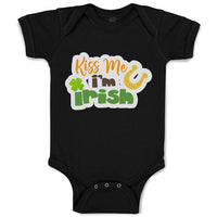 Baby Clothes Kiss Me I Am Irish St Patrick's Baby Bodysuits Boy & Girl Cotton