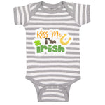 Baby Clothes Kiss Me I Am Irish St Patrick's Baby Bodysuits Boy & Girl Cotton