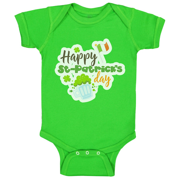 Baby Clothes Happy St Patrick's Day Irish St Patrick's Baby Bodysuits Cotton