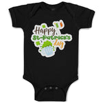 Baby Clothes Happy St Patrick's Day Irish St Patrick's Baby Bodysuits Cotton