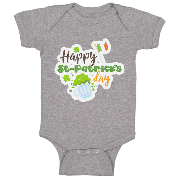 Baby Clothes Happy St Patrick's Day Irish St Patrick's Baby Bodysuits Cotton