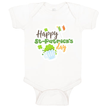 Baby Clothes Happy St Patrick's Day Irish St Patrick's Baby Bodysuits Cotton