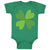 Baby Clothes Lucky Charm Leaf St Patricks' Baby Bodysuits Boy & Girl Cotton