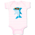 Baby Clothes Shark Glasses Animals Ocean Baby Bodysuits Boy & Girl Cotton