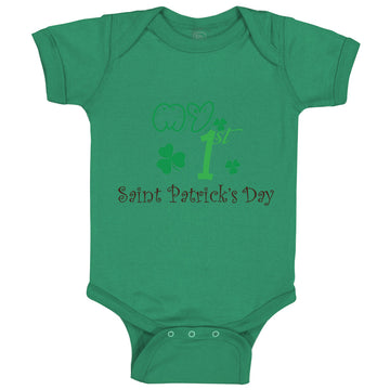 Baby Clothes My First Saint Patrick S Day Shamrock St Patrick's Day Cotton