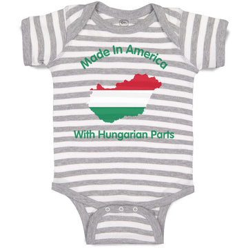 Baby Clothes Made in America with Hungarian Parts Baby Bodysuits Cotton