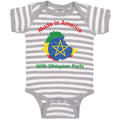 Baby Clothes Made in America with Ethiopian Parts Baby Bodysuits Cotton