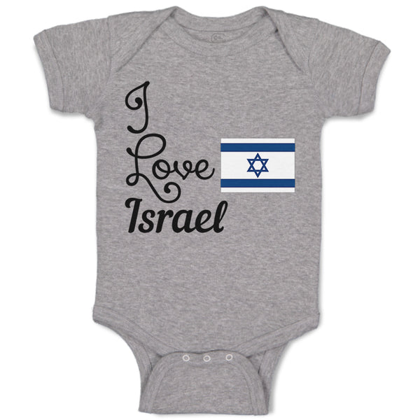 Baby Clothes I Love Israel Baby Bodysuits Boy & Girl Newborn Clothes Cotton