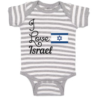 Baby Clothes I Love Israel Baby Bodysuits Boy & Girl Newborn Clothes Cotton