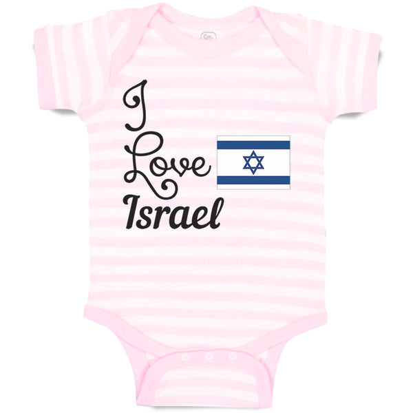 Baby Clothes I Love Israel Baby Bodysuits Boy & Girl Newborn Clothes Cotton