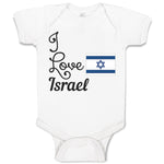 Baby Clothes I Love Israel Baby Bodysuits Boy & Girl Newborn Clothes Cotton