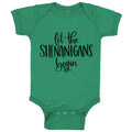 Baby Clothes Let Shenanigans Funny Shamrock Clover Patrick's Patty Cotton