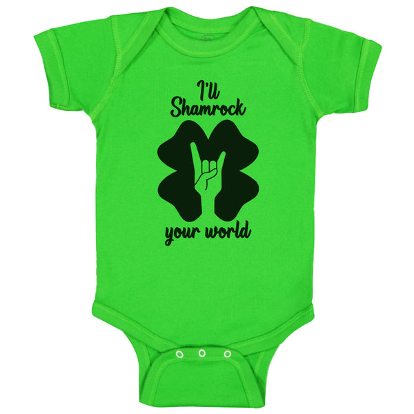 Baby Clothes I'Ll Shamrock Funny Gag Patrick's Patty Clover N Roll Cotton