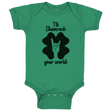 Baby Clothes I'Ll Shamrock Funny Gag Patrick's Patty Clover N Roll Cotton