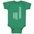 Baby Clothes Irish American Flag Shamrock Clover St Patrick's St Patty Cotton