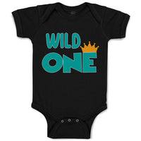 Baby Clothes Wild 1 Year Old First Birthday Funny Humor Style E Baby Bodysuits