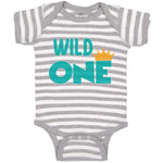 Baby Clothes Wild 1 Year Old First Birthday Funny Humor Style E Baby Bodysuits