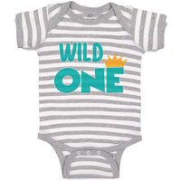 Baby Clothes Wild 1 Year Old First Birthday Funny Humor Style E Baby Bodysuits