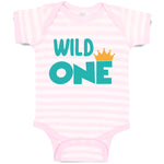 Baby Clothes Wild 1 Year Old First Birthday Funny Humor Style E Baby Bodysuits