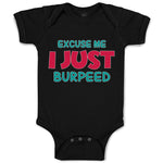 Baby Clothes Excuse Me I Just Burped Funny Humor Baby Bodysuits Cotton