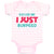 Baby Clothes Excuse Me I Just Burped Funny Humor Baby Bodysuits Cotton