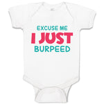 Baby Clothes Excuse Me I Just Burped Funny Humor Baby Bodysuits Cotton