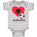 Baby Clothes Albanian Soccer Albania Football Football Baby Bodysuits Cotton