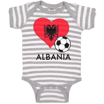 Baby Clothes Albanian Soccer Albania Football Football Baby Bodysuits Cotton