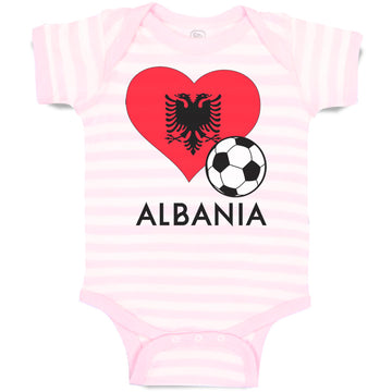 Baby Clothes Albanian Soccer Albania Football Football Baby Bodysuits Cotton