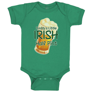 Baby Clothes Daddy's Little Irish Half Pint St Patrick's Baby Bodysuits Cotton