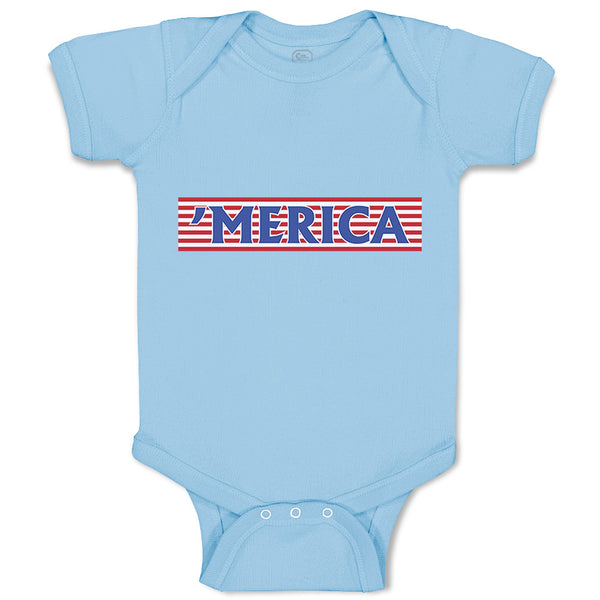 Baby Clothes Merica Forth of July Baby Bodysuits Boy & Girl Cotton