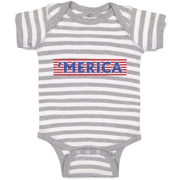 Baby Clothes Merica Forth of July Baby Bodysuits Boy & Girl Cotton