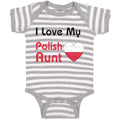 Baby Clothes I Love My Polish Aunt B Baby Bodysuits Boy & Girl Cotton