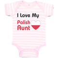 Baby Clothes I Love My Polish Aunt B Baby Bodysuits Boy & Girl Cotton